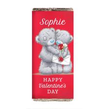 Personalised Me to You Bear Red Roses Milk Chocolate Bar